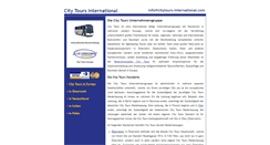 Desktop Screenshot of citytours-international.com